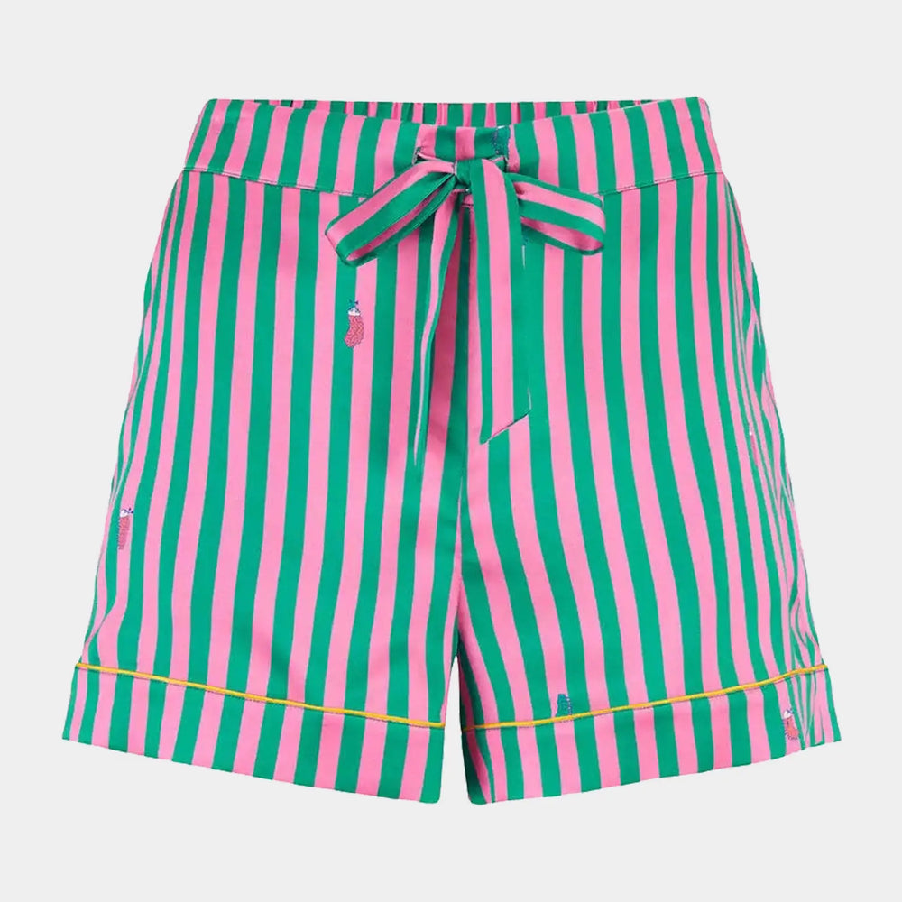 Rosie Flamingo Stripe Silk Short Sleepy Wilson