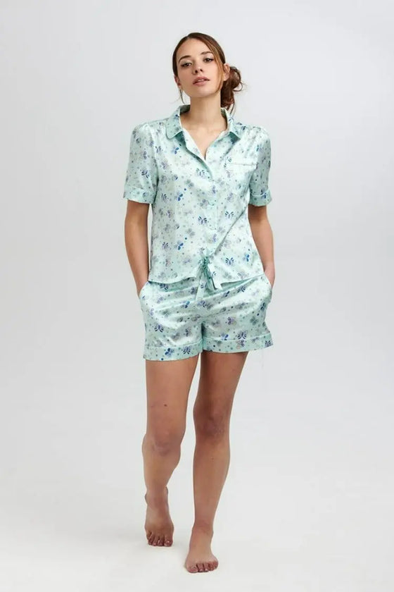 Rosie Glacier Butterfly Silk Short Sleepy Wilson