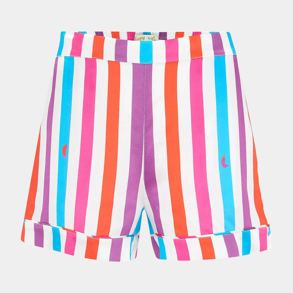 Rosie Hawaiian Stripe Silk Short Sleepy Wilson