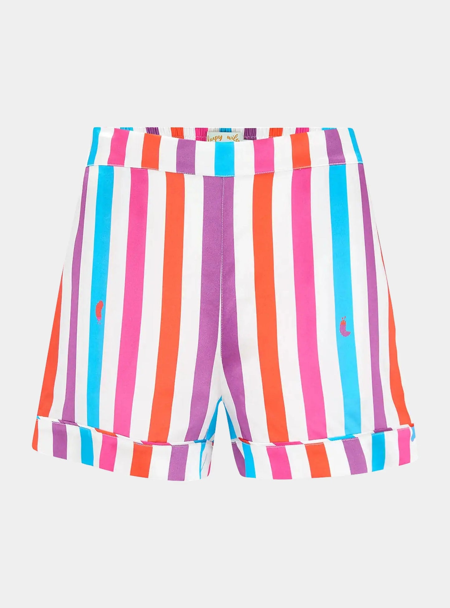 Rosie Hawaiian Stripe Silk Short Sleepy Wilson