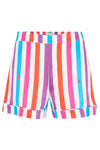 Rosie Hawaiian Stripe Silk Short Sleepy Wilson