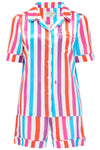 Rosie Hawaiian Stripe Silk Short Sleepy Wilson