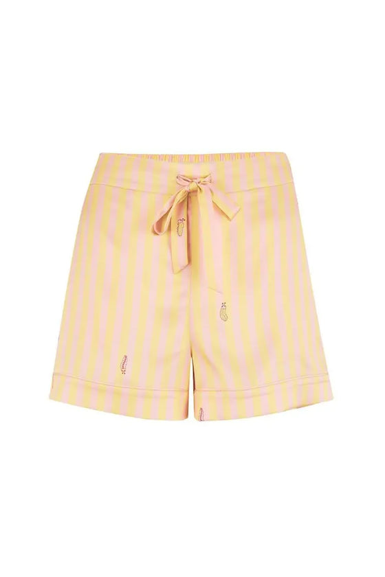 Rosie Lemonade Stripe Silk Short Sleepy Wilson