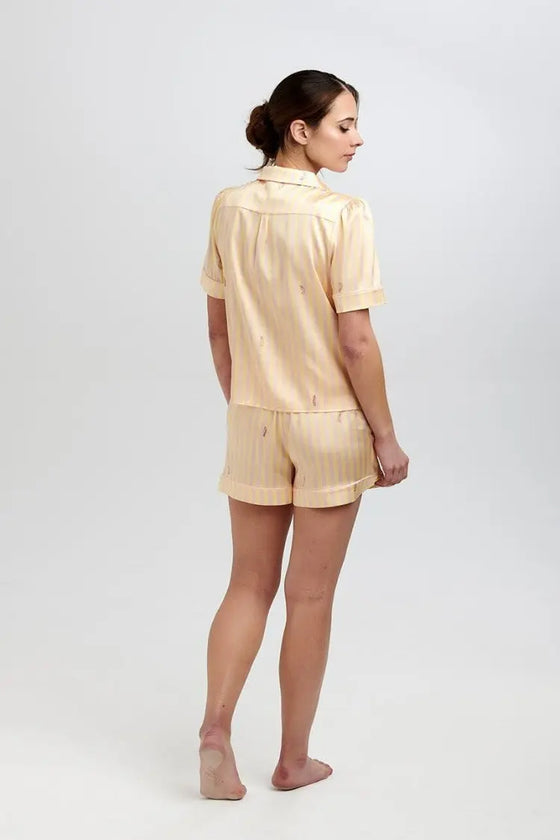 Rosie Lemonade Stripe Silk Short Sleepy Wilson