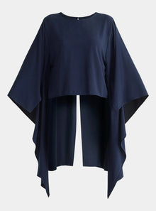  Round Neck Cape Top Paisie