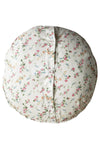 Round Rose Cushion Made With Liberty Fabric ELIZABETH & SWIRLING PETALS Coco & Wolf