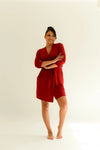 Ruby Drape Bamboo Women's Robe Made Wright London