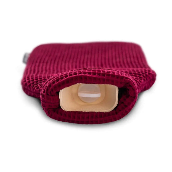 Ruby Red Luxurious 2 Litre Waffle Hot Water Bottle CosyPanda