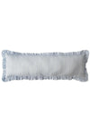 Ruffle Bolster Lumbar Cushion Made With Liberty Fabric ELEMENTS BLUE Coco & Wolf