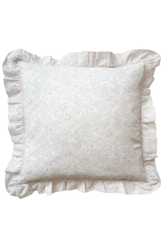 Ruffle Cushion Made With Liberty Fabric BETSY LACE Coco & Wolf