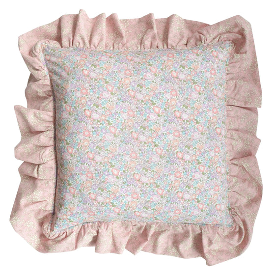 Ruffle Cushion Made With Liberty Fabric MICHELLE & CAPEL Coco & Wolf