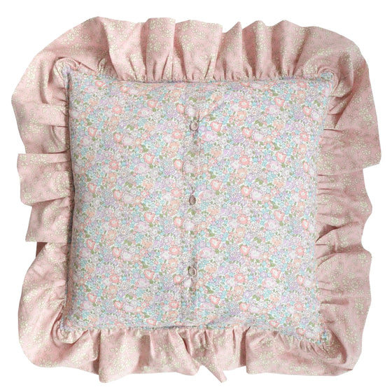 Ruffle Cushion Made With Liberty Fabric MICHELLE & CAPEL Coco & Wolf