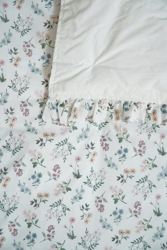 Reversible Ruffle Edge Heirloom Quilt Made With Liberty Fabric ANNIE & IANTHE