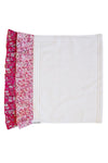 Ruffle Edge Towel Made With Liberty Fabric MITSI VALERIA & CAPEL FUCHSIA PINK Coco & Wolf