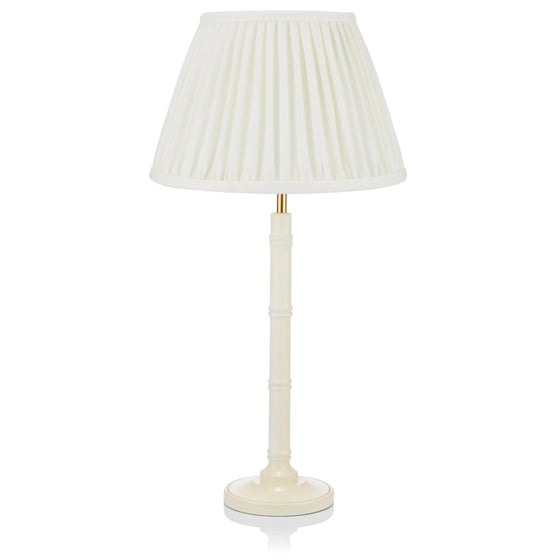 SMALL BAMBOO LACQUERED LAMP in CREAM ROSANNA LONSDALE