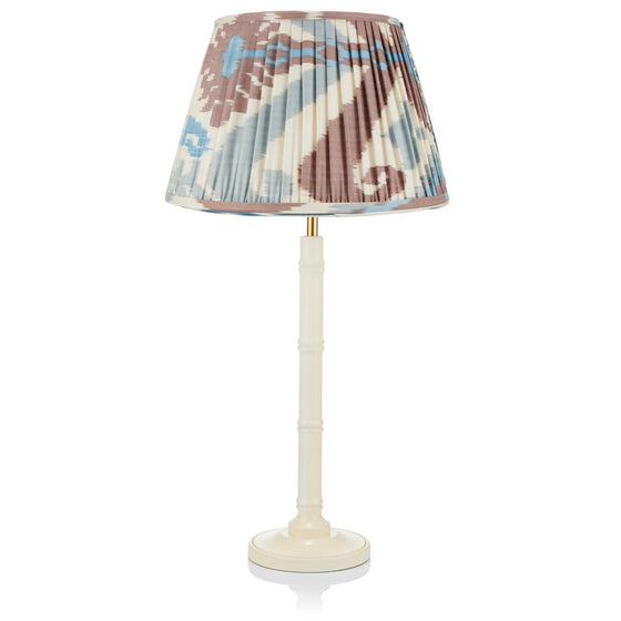 SMALL BAMBOO LACQUERED LAMP in CREAM ROSANNA LONSDALE