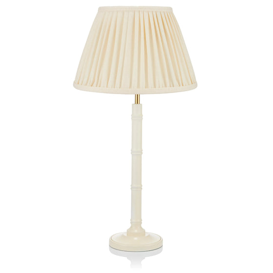 SMALL BAMBOO LACQUERED LAMP in CREAM ROSANNA LONSDALE