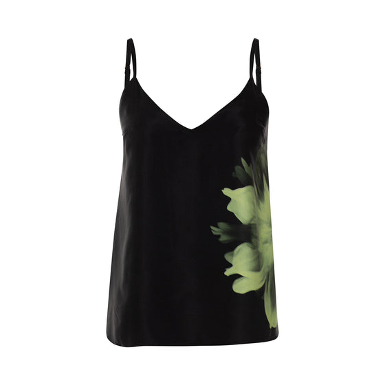 Silk Dreamscape Camisole Black Flower