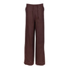 Brown Heavy Linen Wide-Leg Pants Perfect Days - Myza