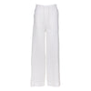 White Heavy Linen Wide-Leg Pants Perfect Days - Myza