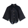 Black Heavy Linen Shirt Perfect Days - Myza