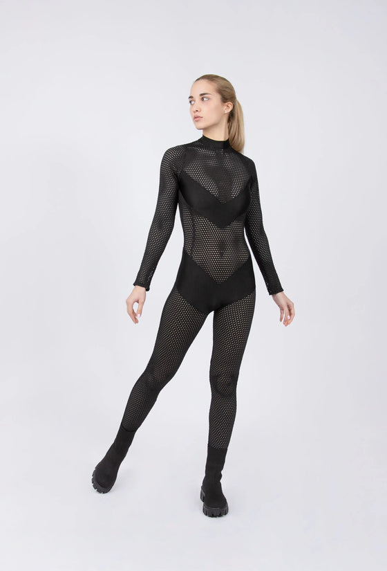 STRECH NET JUMPSUIT - BANDS DECORATIVE numbatsport