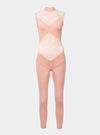 STRETCH JUMPSUIT -NET DECORATIVE numbatsport