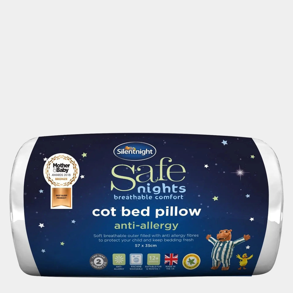 Safe Nights Anti-Allergy Cot Bed Pillows Silentnight