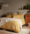 Saffron Gilbert Gingham Brushed 100% Organic Cotton Bed Linen The Secret Linen Store