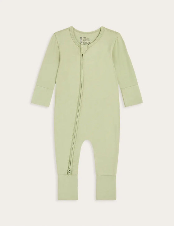 Sage Baby Long Sleeve Bamboo Romper Boody