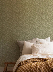  Sage Camille Floral Wallpaper Piglet