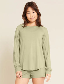  Sage Goodnight Women's Bamboo Raglan Sleep Top Boody