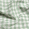 Sage Green Gingham Linen Blend Duvet Cover Piglet