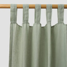  Sage Green Linen Curtains (Pair) Piglet