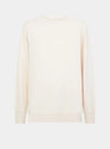 Salix Blossom-Embroidered Ethical-Cotton Sweatshirt - Shoreline Peach Peachaus