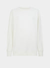 Salix Blossom-Embroidered Ethical-Cotton Sweatshirt - Moonlight White