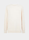 Salix Blossom-Embroidered Ethical-Cotton Sweatshirt - Shoreline Peach