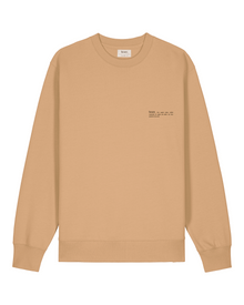  Womens Organic Cotton Relaxed-Fit Sweatshirt in Sand