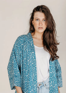  Sanvi Block Printed Robe Naree Clothing