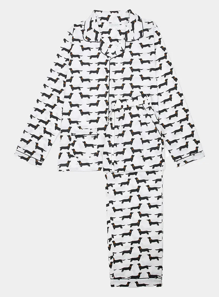 Sausage Dog Women's Cotton Pyjamas Moochic