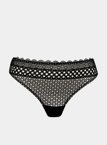  Sci-Fi Lace Black Thong NOKAYA