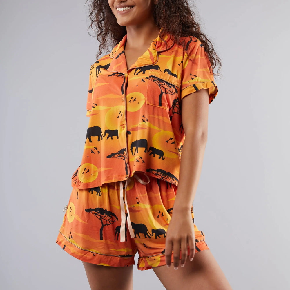 Serengeti Pyjama Short Set Cosy Collective