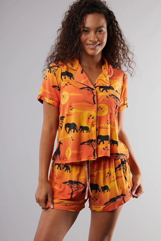 Serengeti Pyjama Short Set Cosy Collective