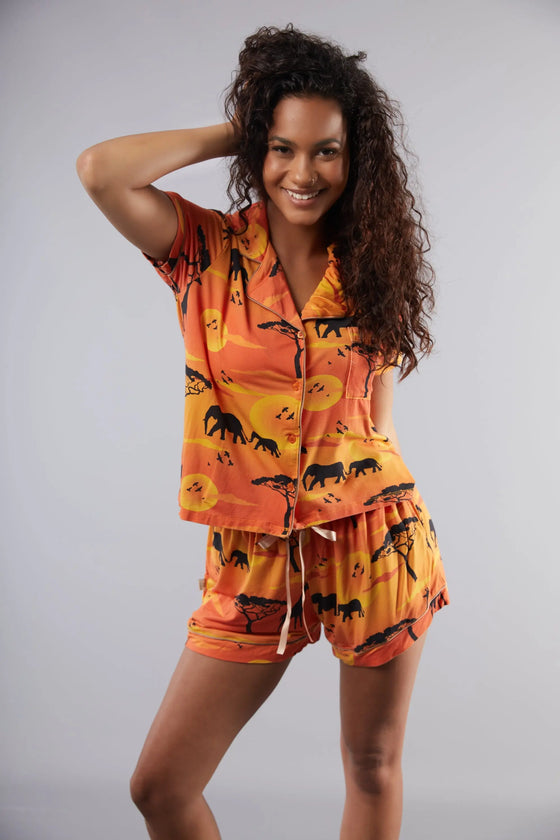 Serengeti Pyjama Short Set Cosy Collective