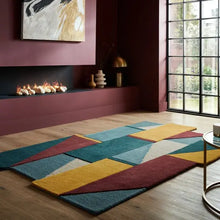  Shuffle Shaped Wool Rug Dunelm