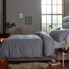 Silentnight Brushed Check Duvet Set - Smoke Silentnight