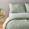 Silentnight Chevron Embossed Duvet Set - White Silentnight