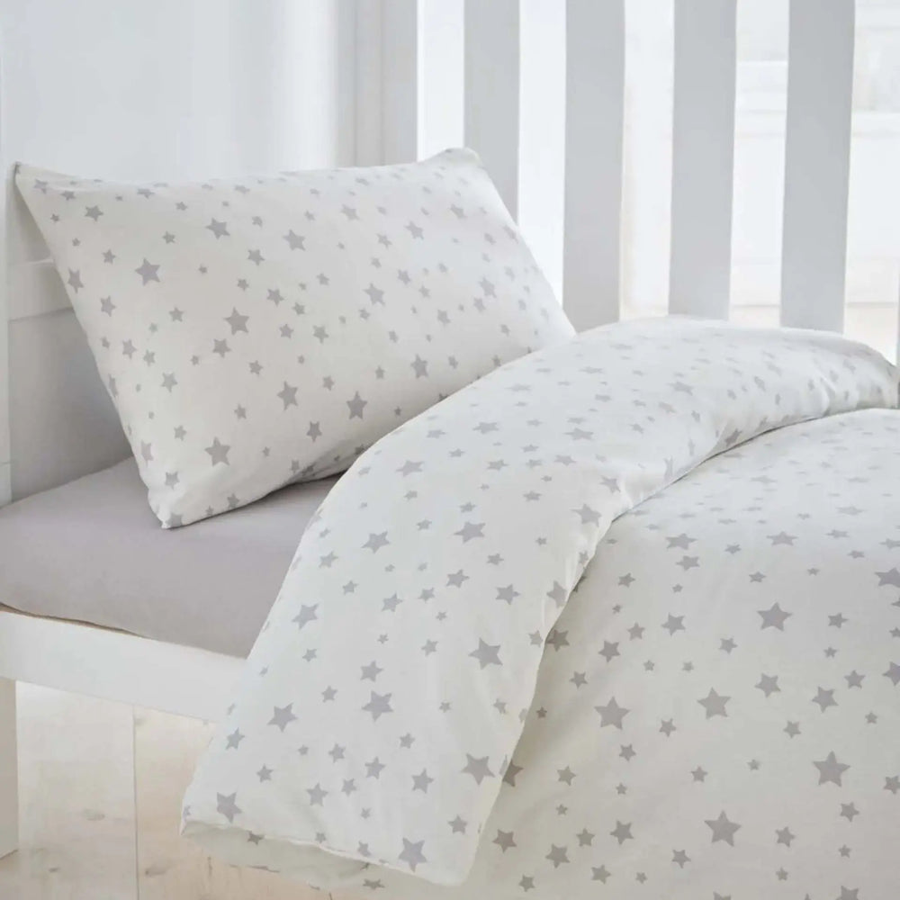 Silentnight Safe Nights Duvet Set - Grey Star Silentnight