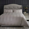 Silentnight Wide Sateen Stripe Duvet Set - Champagne Silentnight