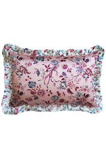  Silk Oblong Ruffle Cushion Made With Liberty Fabric JANNAH & EVA BELLE Coco & Wolf